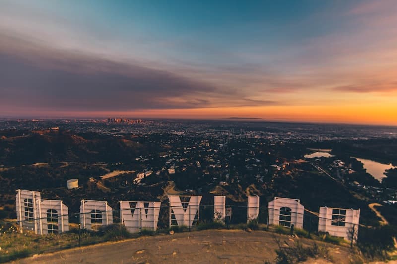 Aerial view of Southern California coastline and communities